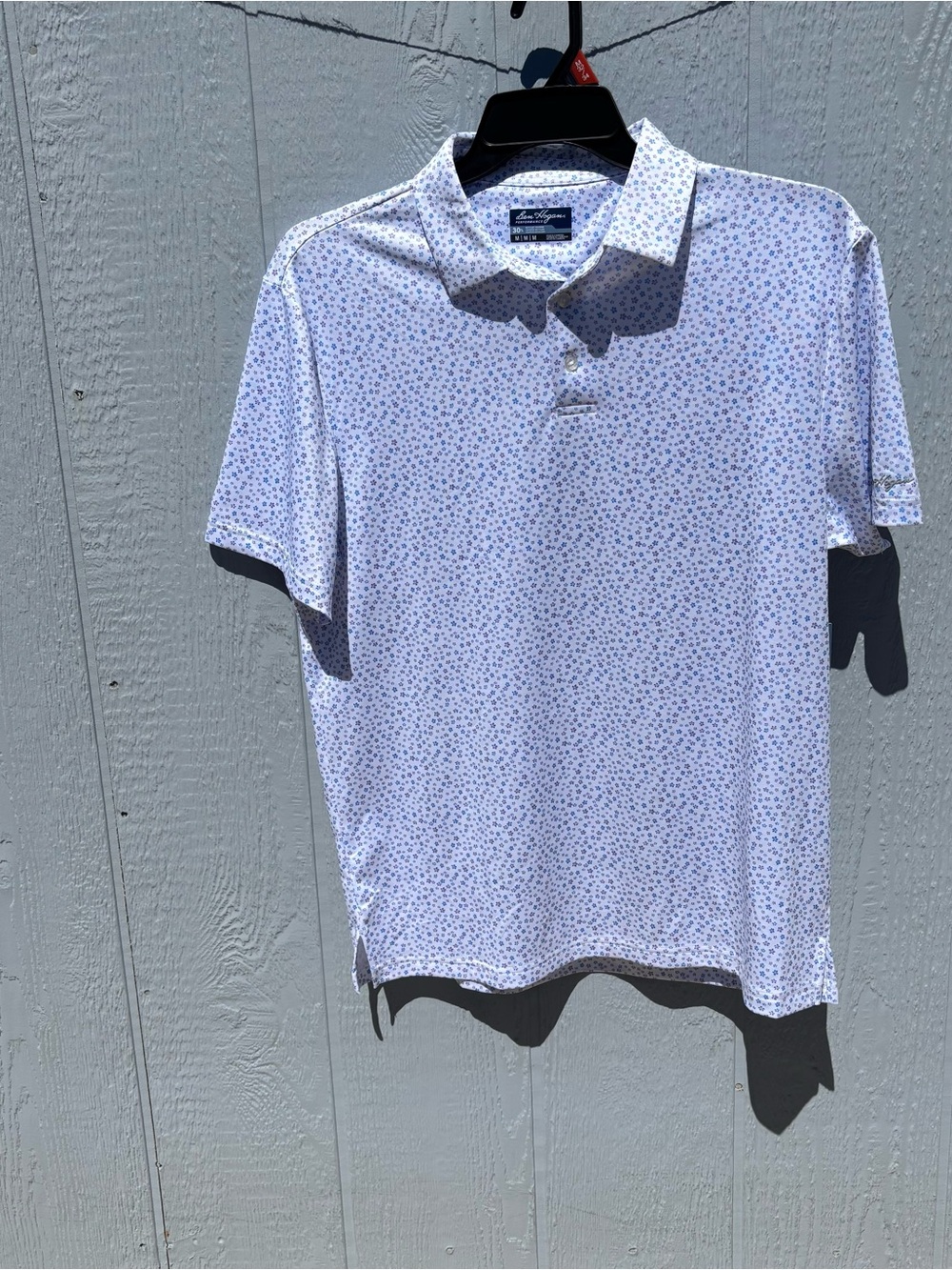 Ben Hogan White Confetti Floral Polo Shirt